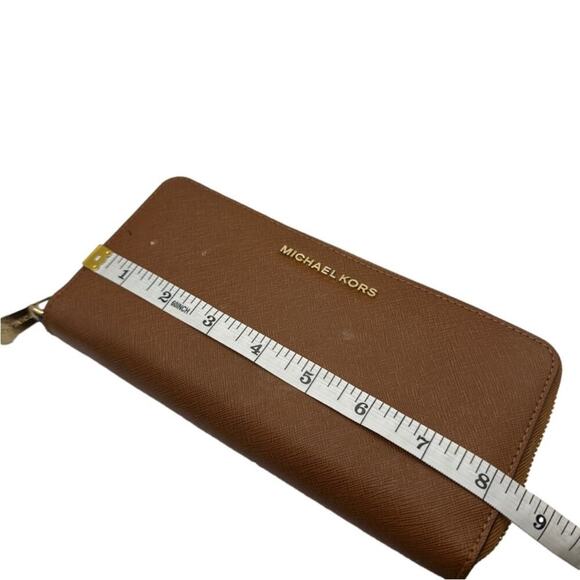 MICHAEL KORS Brown Zip Around Wallet - Picture 8 of 10